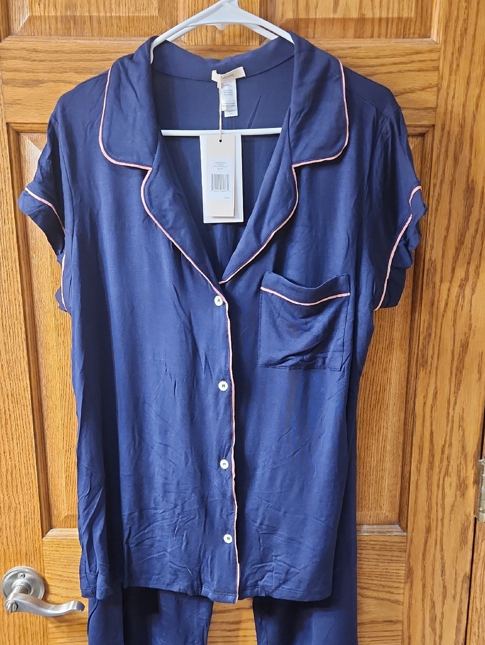 Eberjey Gisele 'The Cropped' Short Sleeve Pajama Set